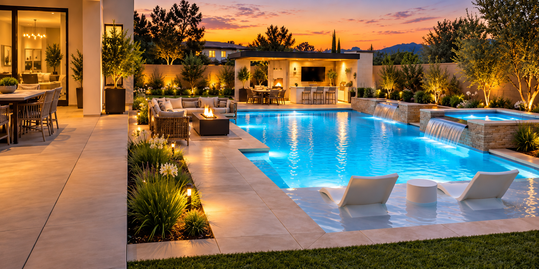 Pool condition after renovation and modern plaster upgrade